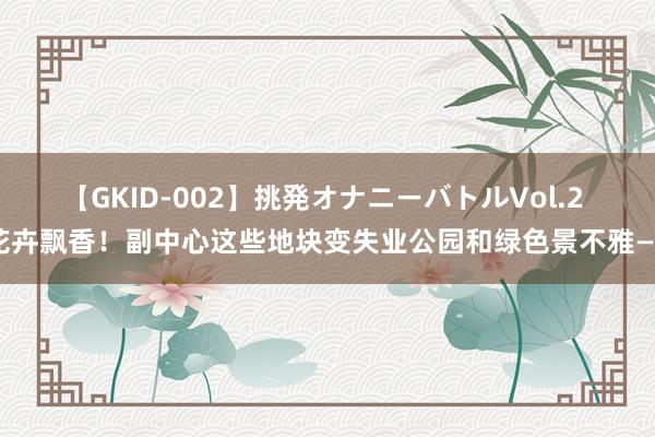 【GKID-002】挑発オナニーバトルVol.2 花卉飘香！副中心这些地块变失业公园和绿色景不雅——