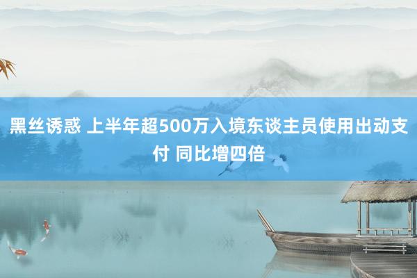 黑丝诱惑 上半年超500万入境东谈主员使用出动支付 同比增四倍