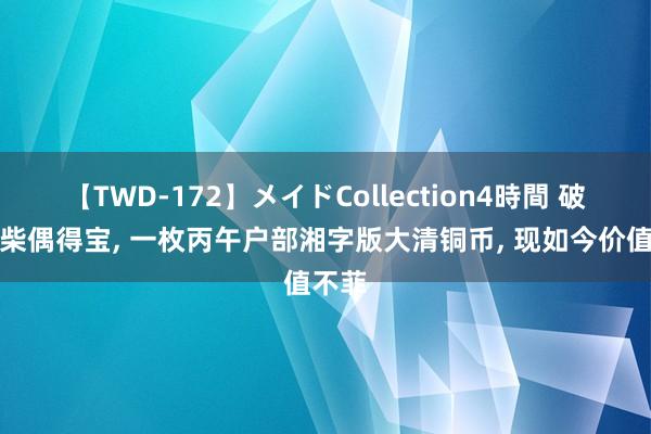 【TWD-172】メイドCollection4時間 破屋拾柴偶得宝， 一枚丙午户部湘字版大清铜币， 现如今价值不菲