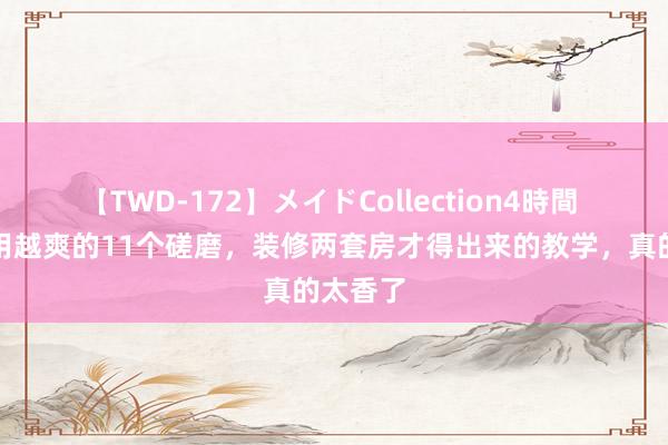 【TWD-172】メイドCollection4時間 家里越用越爽的11个磋磨，装修两套房才得出来的教学，真的太香了