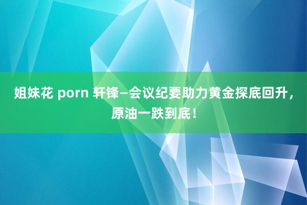 姐妹花 porn 轩锋—会议纪要助力黄金探底回升，原油一跌到底！