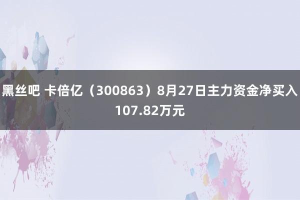 黑丝吧 卡倍亿（300863）8月27日主力资金净买入107.82万元