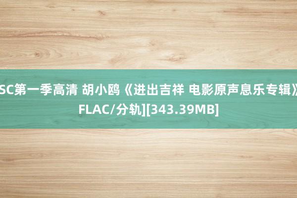 DSC第一季高清 胡小鸥《进出吉祥 电影原声息乐专辑》[FLAC/分轨][343.39MB]